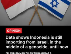 Impor Indonesia dari Israel Meningkat di Tengah Genosida Gaza