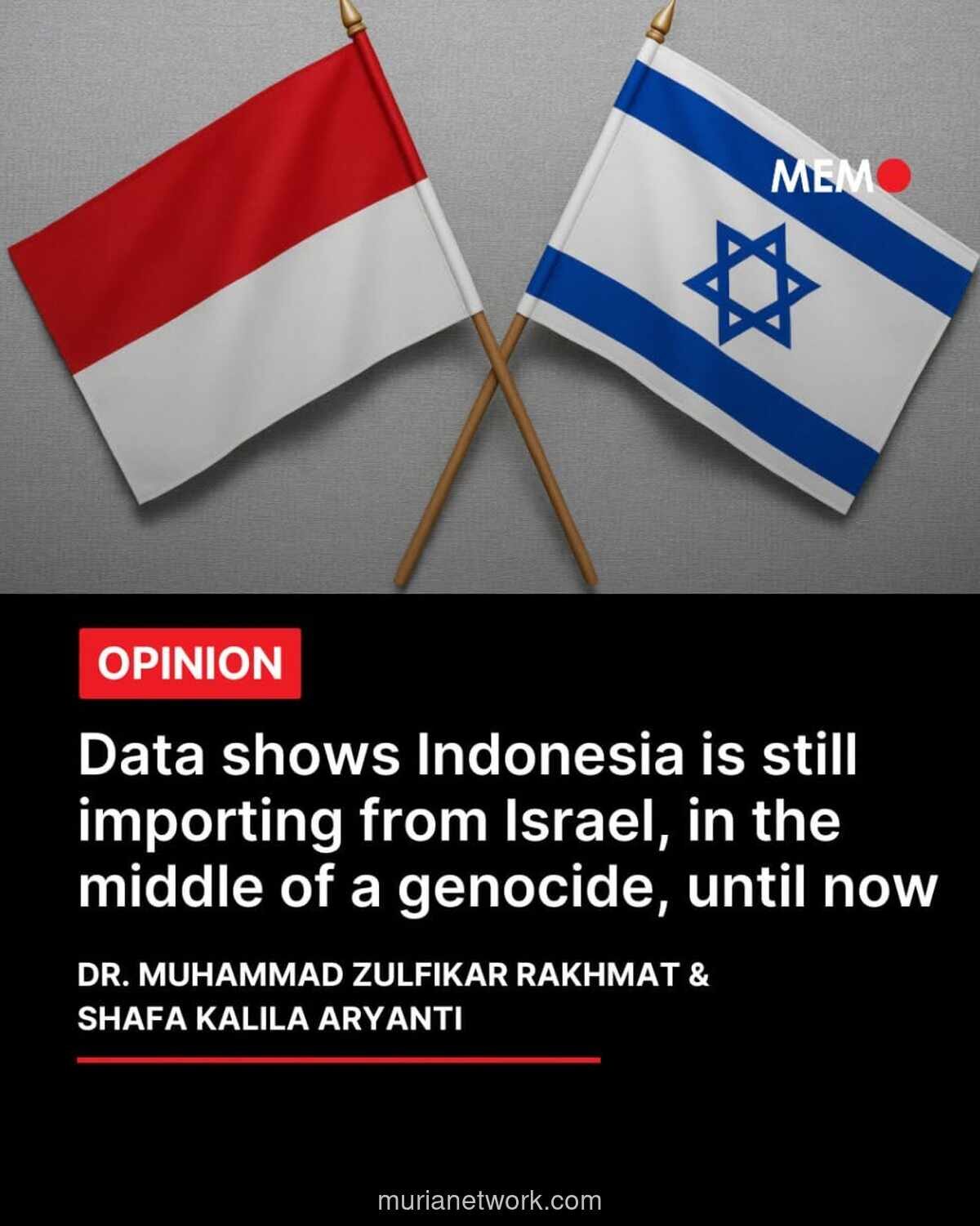 Impor Indonesia dari Israel Meningkat di Tengah Genosida Gaza