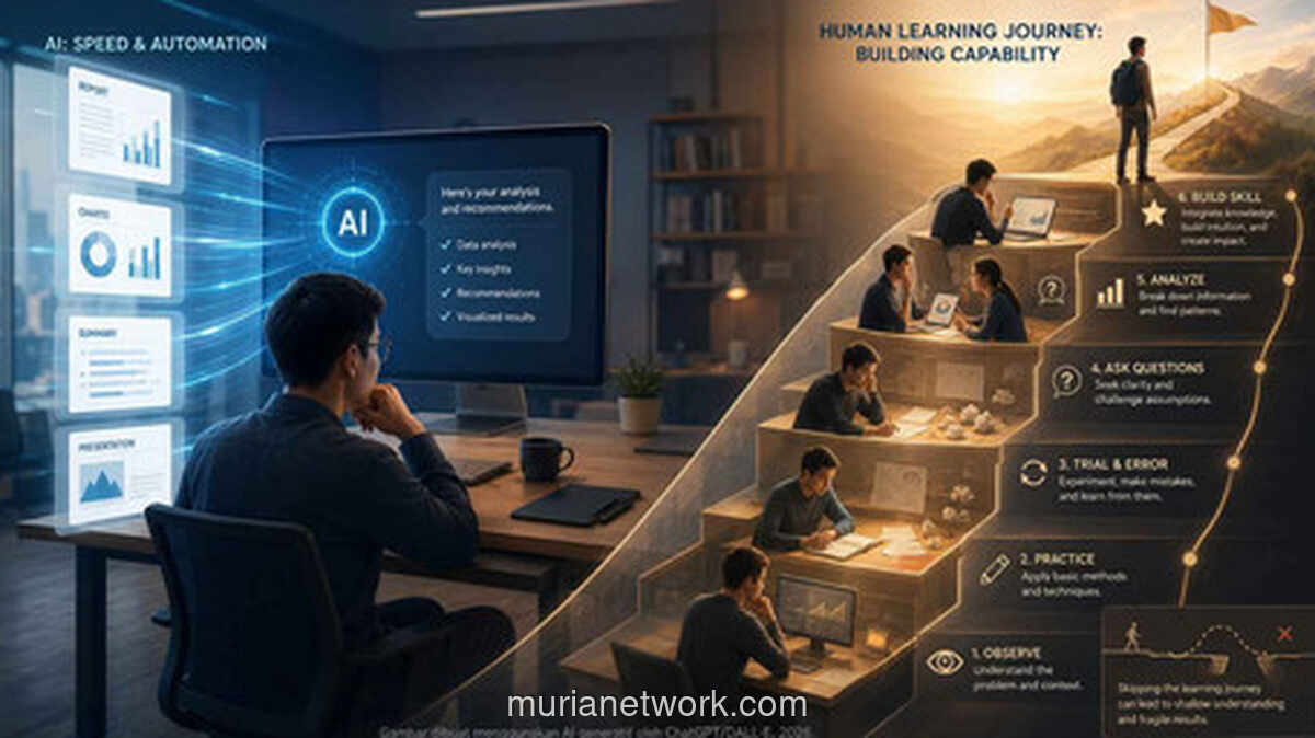 Efisiensi AI dan Risiko Hilangnya Proses Belajar di Dunia Kerja