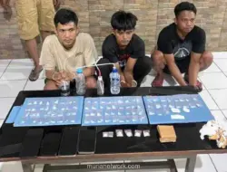 Polsek Lamuru Bekuk Tiga Tersangka dan Sita Puluhan Sachet Sabu