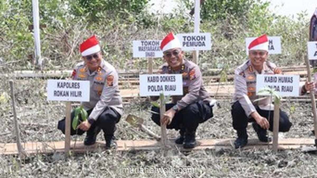 Ekspedisi Merah Putih Presisi di Rohil: Tanam 810 Mangrove dan Salurkan Bantuan untuk Warga Pesisir