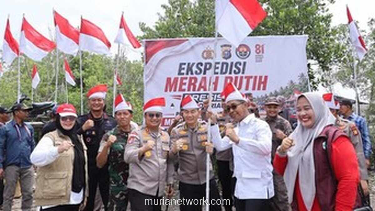 Polda Riau Gelar Ekspedisi Merah Putih di Panipahan, Salurkan Bantuan hingga Tanam Mangrove