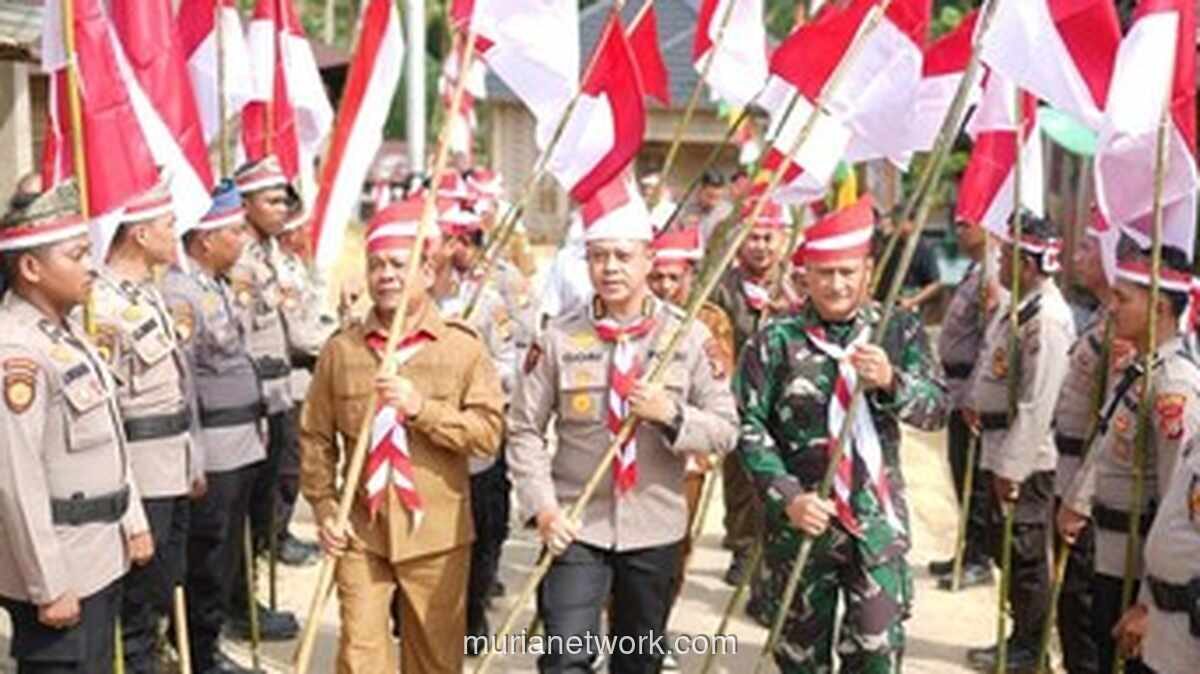 Ekspedisi Merah Putih Polda Riau Jangkau Desa Terpencil di Rokan Hulu, Salurkan Bantuan