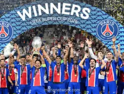 PSG Kalahkan Aston Villa untuk Pertahankan Piala Super Eropa