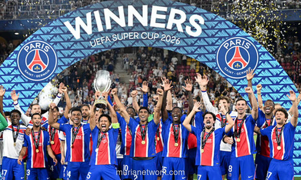 PSG Kalahkan Aston Villa untuk Pertahankan Piala Super Eropa