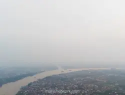 Kabut Asap Karhutla Selimuti Palembang, Kualitas Udara Tidak Sehat