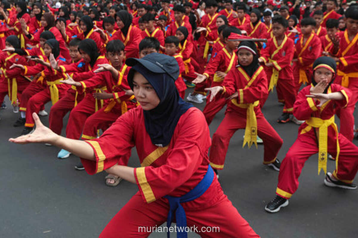 6.500 Pesilat Meriahkan HUT ke-81 RI dengan Atraksi di Bundaran HI