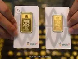 Harga Emas Antam Turun Rp20.000 per Gram, Cek Rinciannya