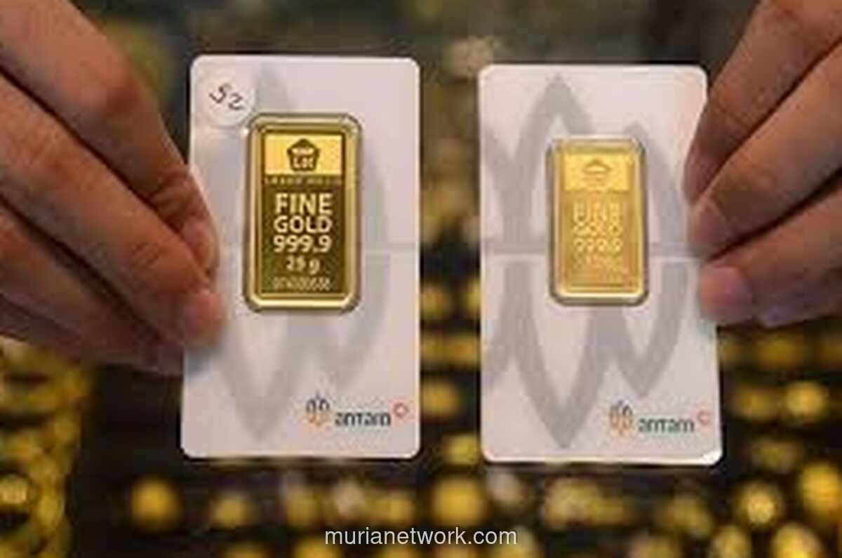 Harga Emas Antam Turun Rp20.000 per Gram, Cek Rinciannya