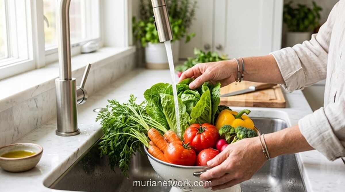 Mencuci Buah dan Sayur Tetap Penting Meski Akan Dikupas