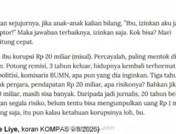 Sarkasme Tere Liye: Korupsi Lebih Menguntungkan daripada Jadi Jurnalis?