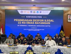 Bea Cukai Gagalkan Penyelundupan Emas Batangan Senilai Rp60 Miliar ke Hong Kong