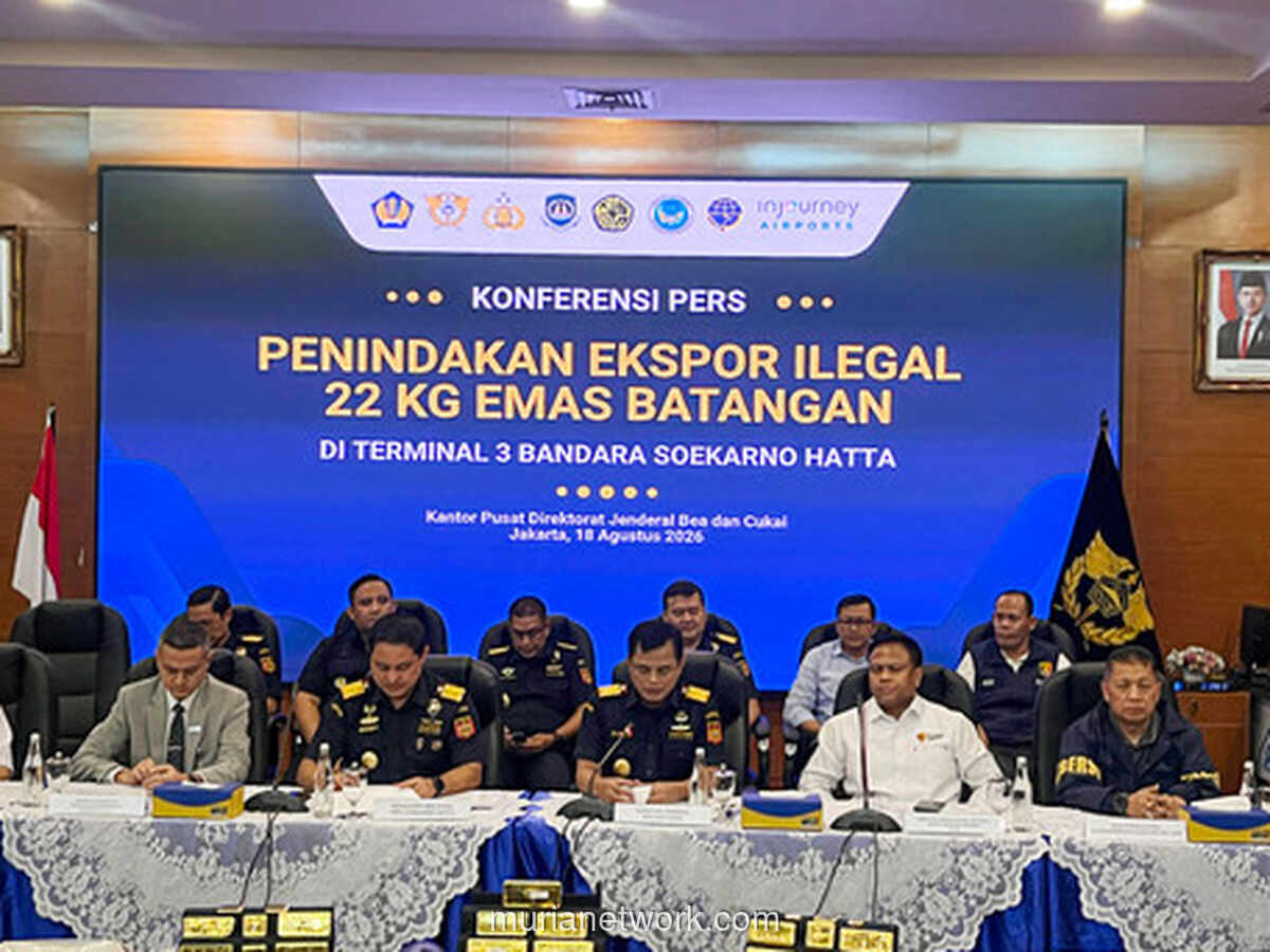 Bea Cukai Gagalkan Penyelundupan Emas Batangan Senilai Rp60 Miliar ke Hong Kong