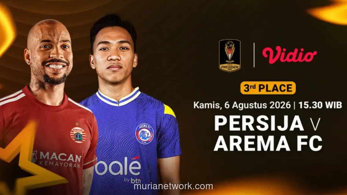Arema FC dan Persija Jakarta Berebut Tempat Ketiga Piala Presiden 2026