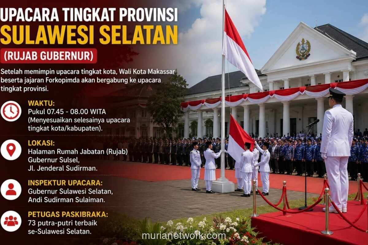 Paskibraka Sulsel Siap Kibarkan Merah Putih di HUT ke-81 RI