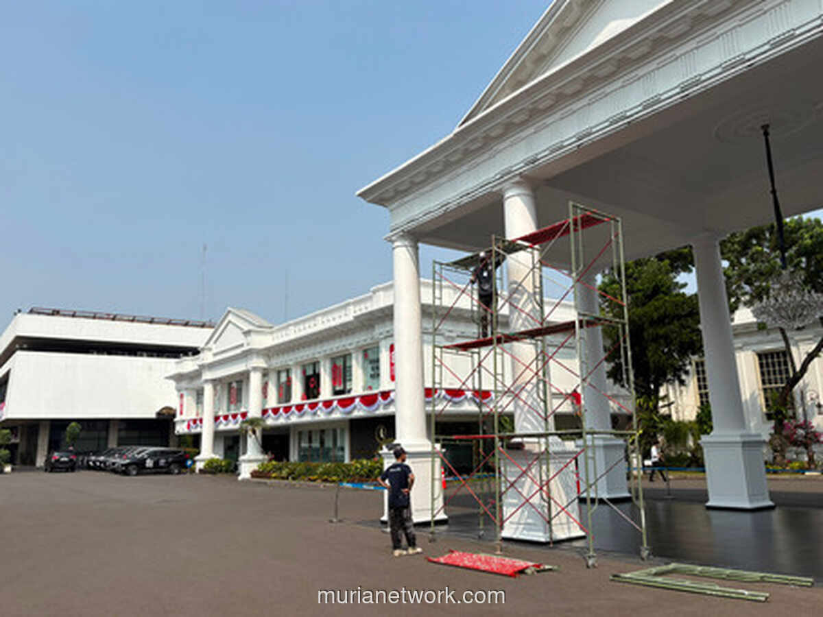 Menjelang HUT ke-81 RI, Kompleks Istana Mulai Berbenah