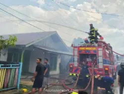Kebakaran di Permukiman Padat Tenggarong Hanguskan Empat Rumah