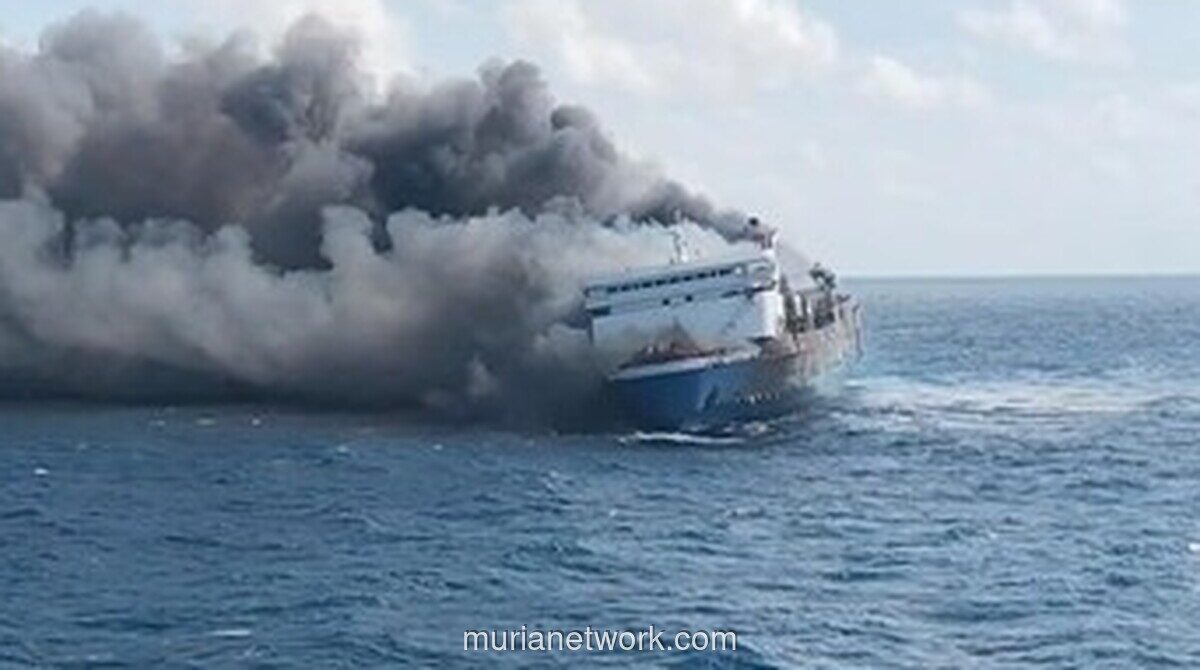 KMP Mutiara Sentosa 2 Terbakar di Utara Madura, Nakhoda Hilang Kontak Usai Lapor