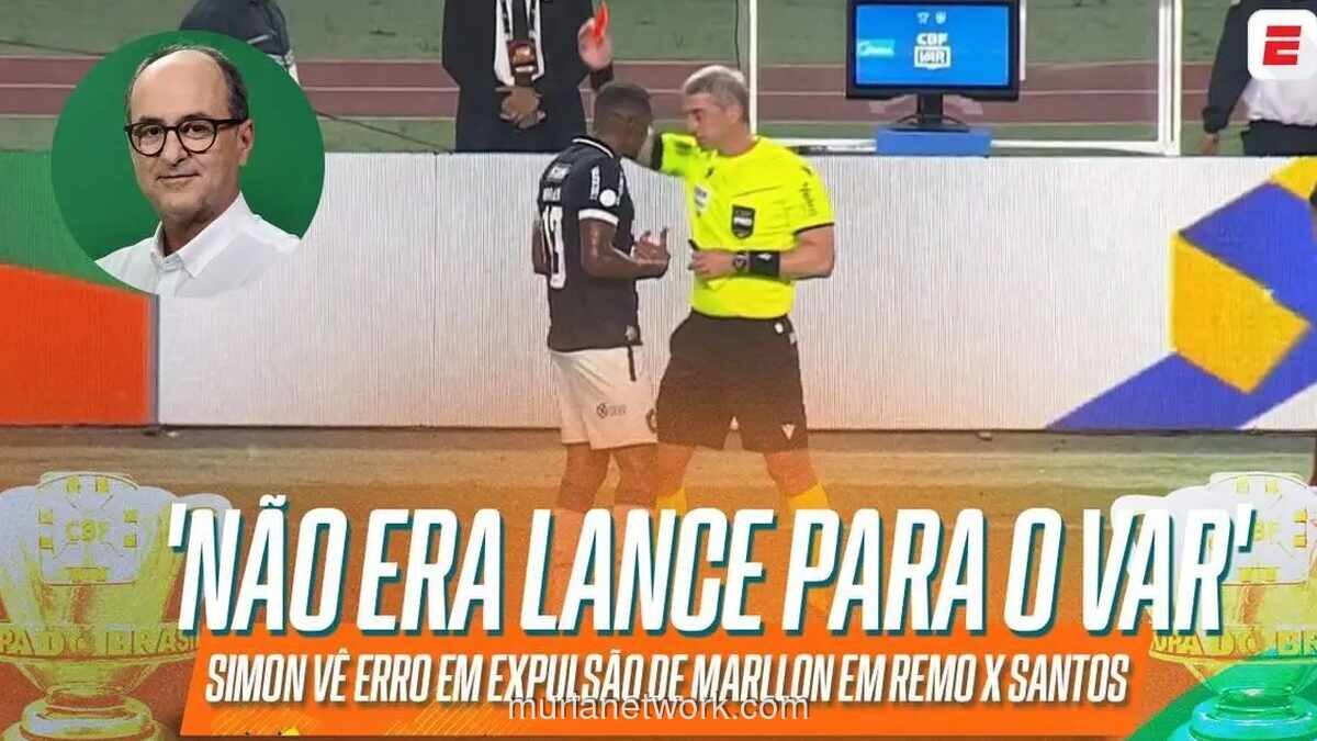 Kartu Merah Kontroversial Marllon Warnai Laga Remo vs Santos di Copa do Brasil