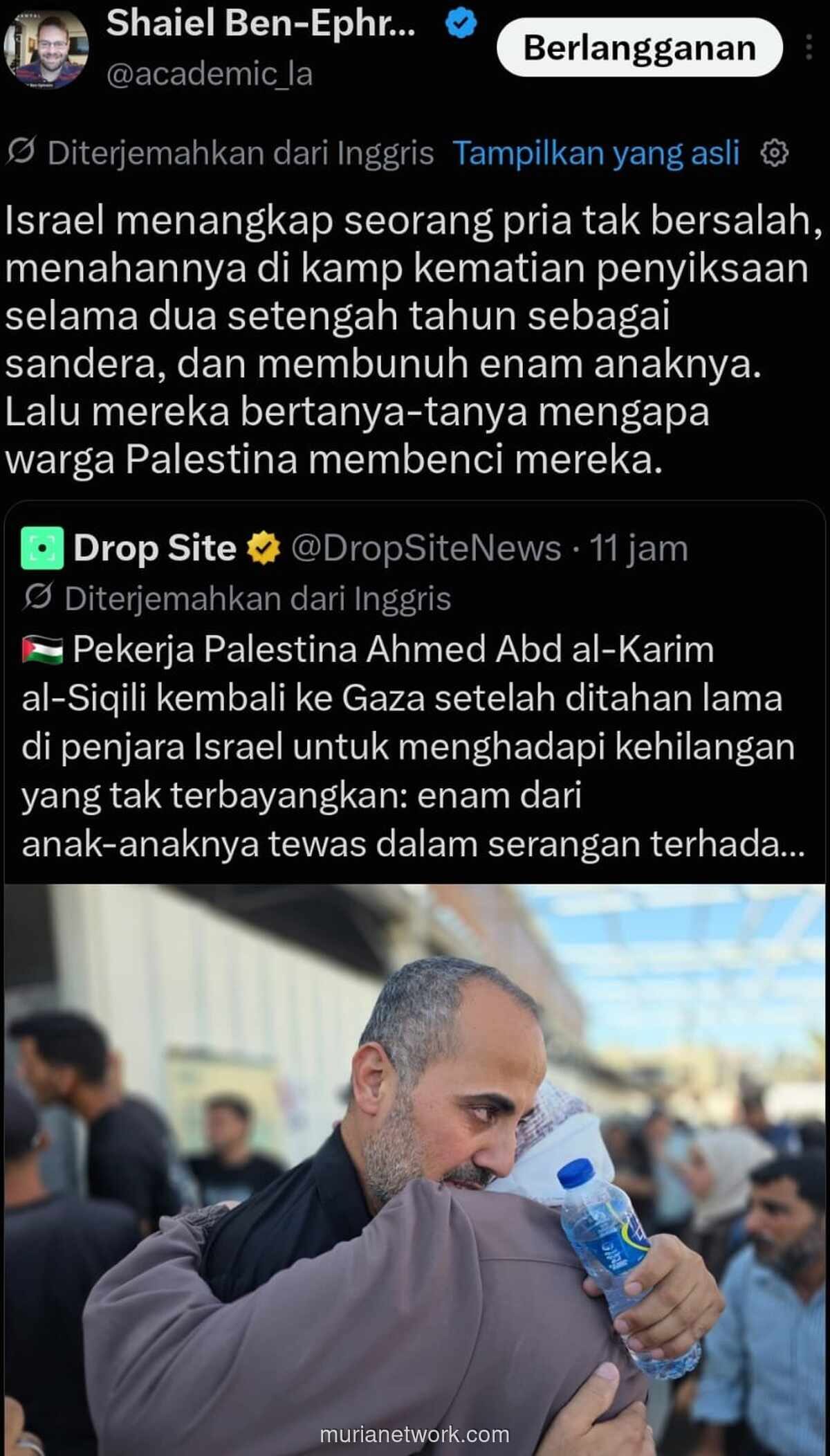 Mantan Tentara Israel Sesali Penangkapan Warga Palestina yang Kehilangan Enam Anaknya di Gaza