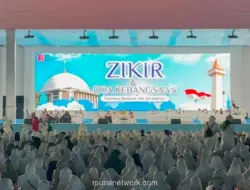 Zikir dan Doa Kebangsaan 2026 di Monas, Ribuan Jemaah Padati Silang Monas