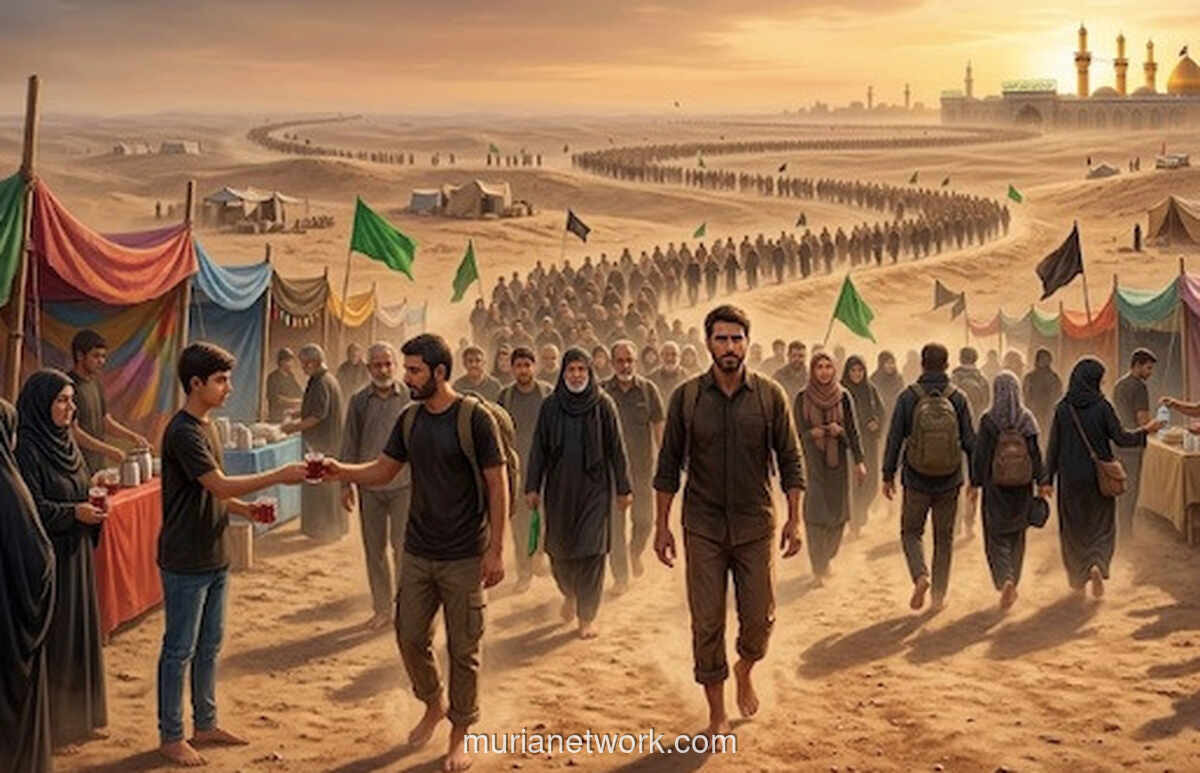 Rekam Jejak 80 Kilometer di Gurun Karbala: Ketika Jutaan Peziarah Menempuh Jalan Panjang untuk Mengenang Syahid