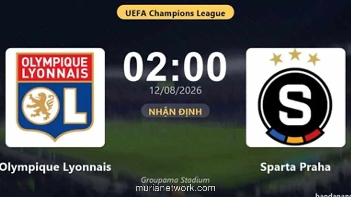 Lyon Balas Dendam ke Sparta Praha dan Amankan Tiket Play-off Liga Champions