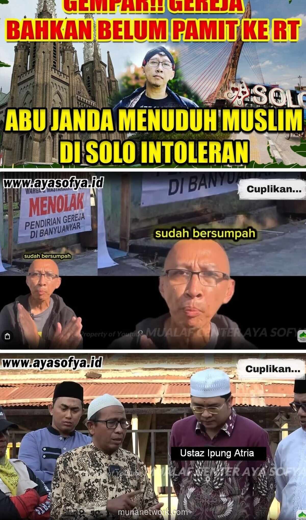 Mualaf Center Bantah Tudingan Intoleransi di Solo, Sebut Perizinan Gereja Belum Ada