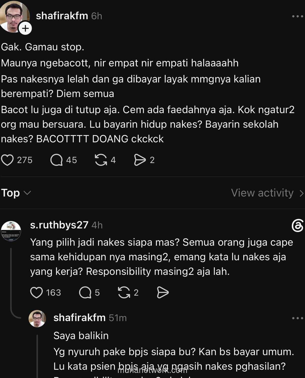 Nakes di Threads Kembali Panaskan Suasana, Netizen Desak Tindakan Tegas