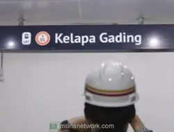 Pramono Ubah Nama Stasiun LRT Pegangsaan Dua Jadi Kelapa Gading