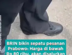 BRIN Bikin Sepatu Karet Pesanan Prabowo, Warganet: Dulu Bisa Bikin Pesawat