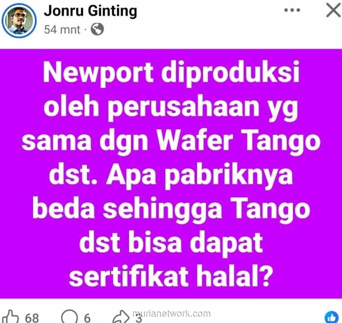 Klaim Sertifikasi Halal Wafer Tango: Pabrik Berbeda, Produk Tetap Halal