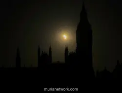 Gerhana Matahari Total Menyelimuti Eropa dalam Kegelapan