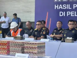 Bea Cukai Sita 1,2 Miliar Batang Rokok Ilegal hingga Juli 2026, Naik Hampir 100 Persen