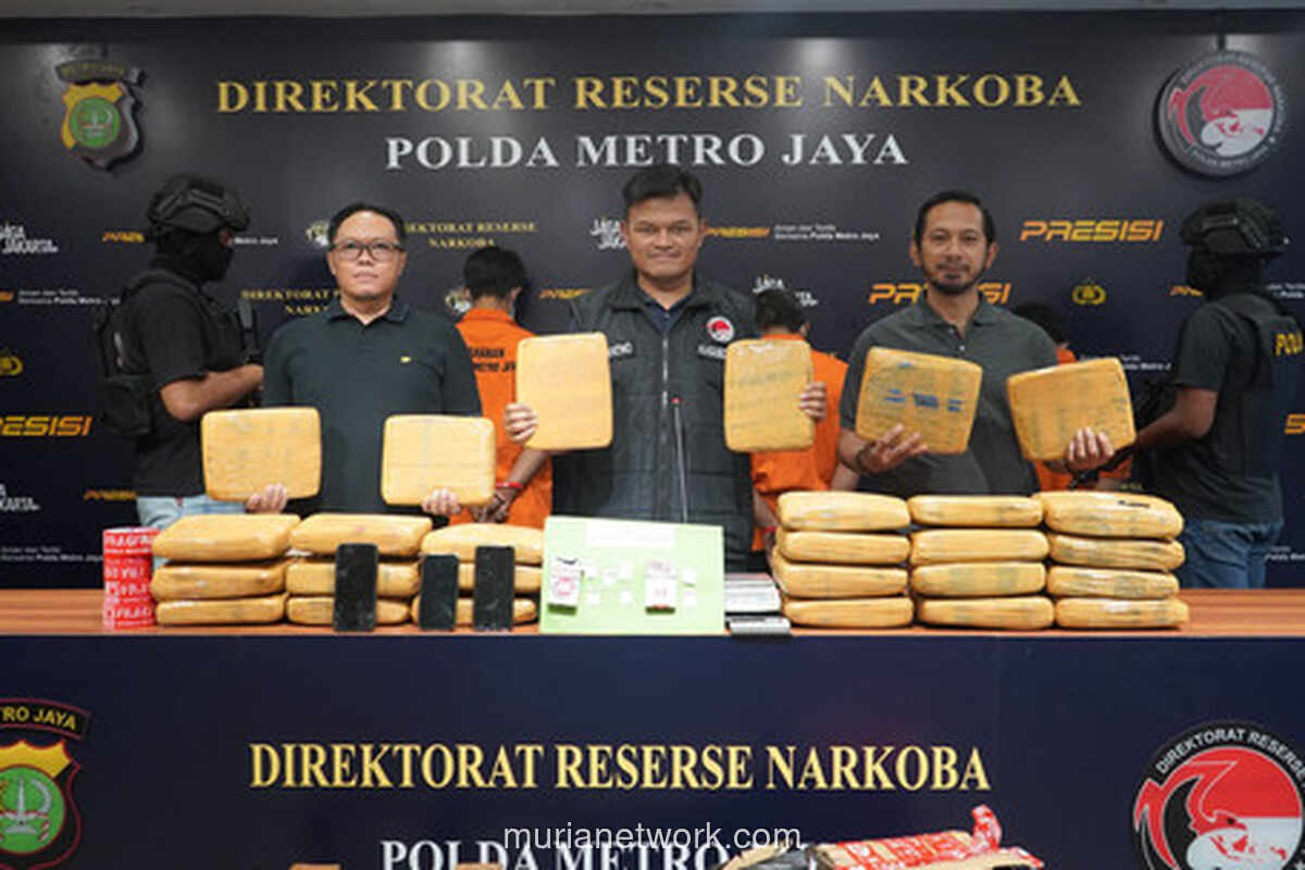 Polda Metro Jaya Bekuk Tiga Pengedar Narkoba, Sita Ganja 27,96 Kg
