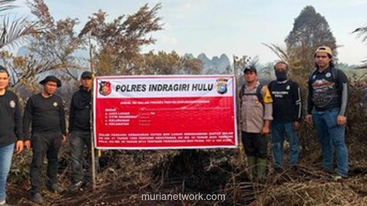 Polres Inhu Tangkap Pembakar Lahan 5 Hektare di Rengat