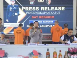 Polres Samosir Ungkap Tujuh Kasus, dari Penebangan Kayu hingga Penikaman
