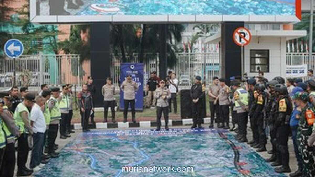 Polri Simulasikan Pengamanan Laga Internasional di Stadion Pakansari