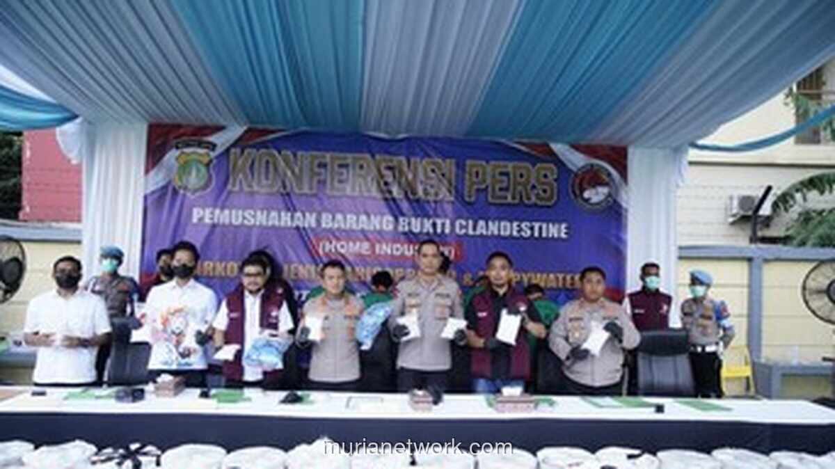 Polres Jakbar Musnahkan Barang Bukti Narkoba Senilai Rp119 Miliar