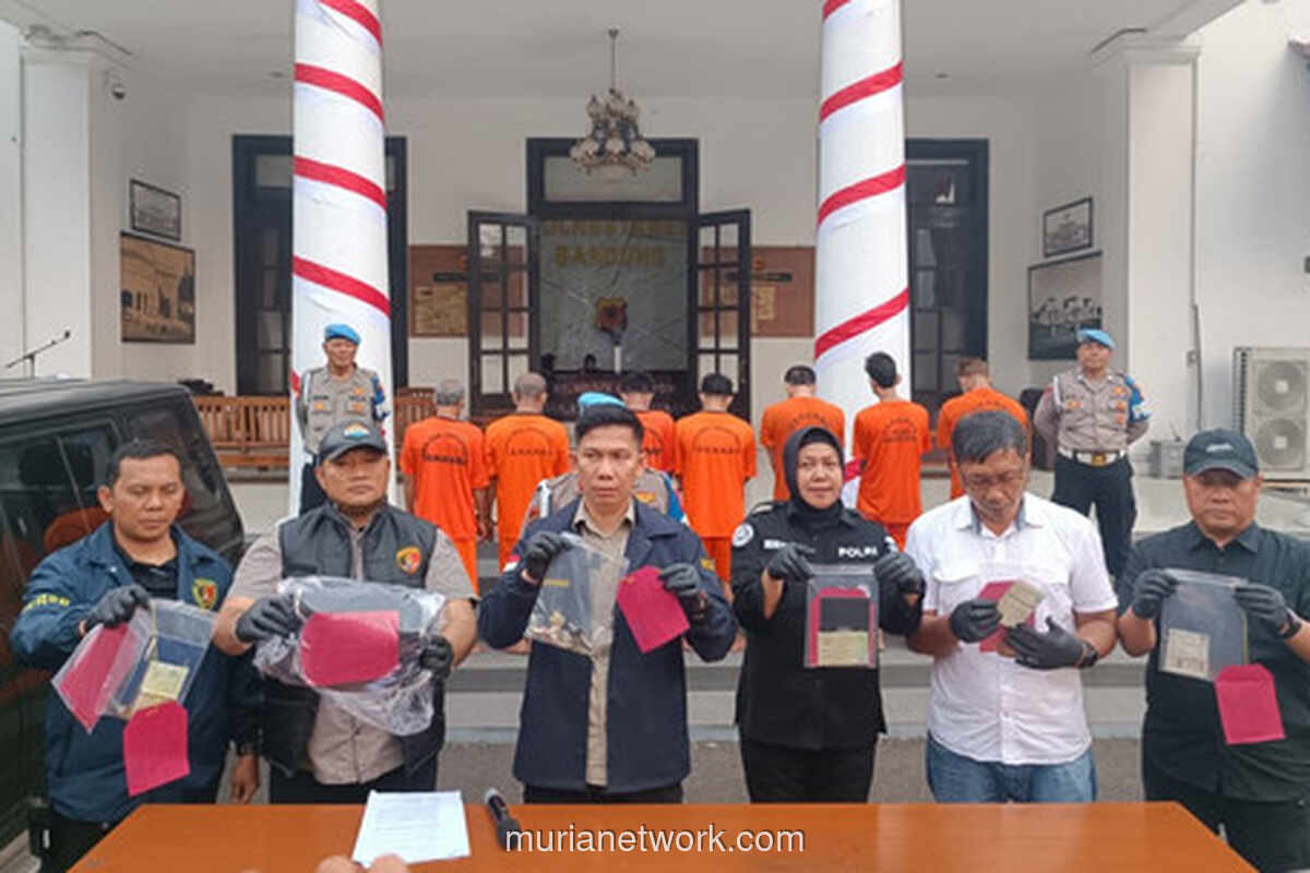 Polrestabes Bandung Bekuk Tujuh Pelaku Curanmor dalam Lima Kasus