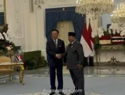 Prabowo Terima Kunjungan PM Thailand di Istana Merdeka, Bahas Kerja Sama Strategis