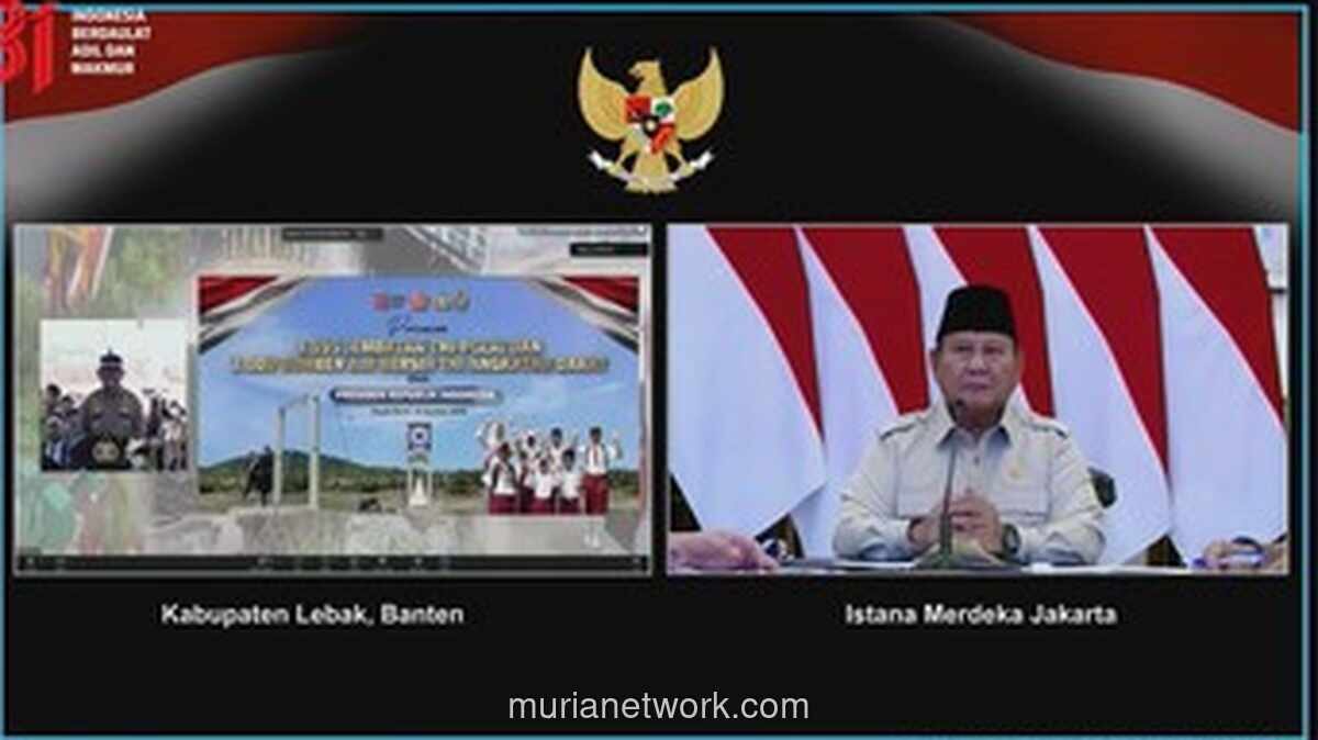 Prabowo Apresiasi TNI-Polri Bangun Jembatan dan Sumber Air Bersih untuk Rakyat