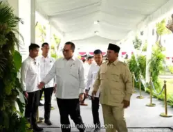 Prabowo Uji Ketahanan Genteng Sabut Kelapa Karya BRIN