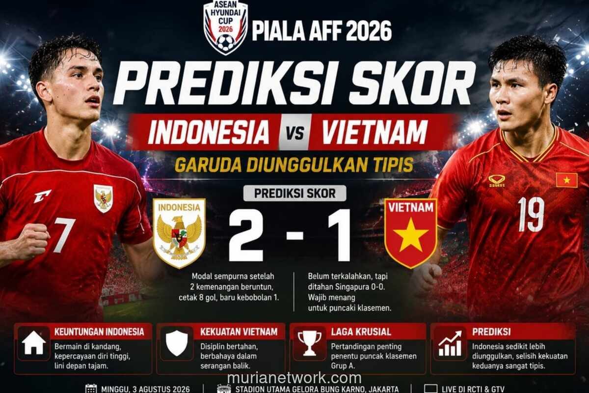 Indonesia Vs Vietnam, Laga Penentu di Grup A Piala AFF 2026