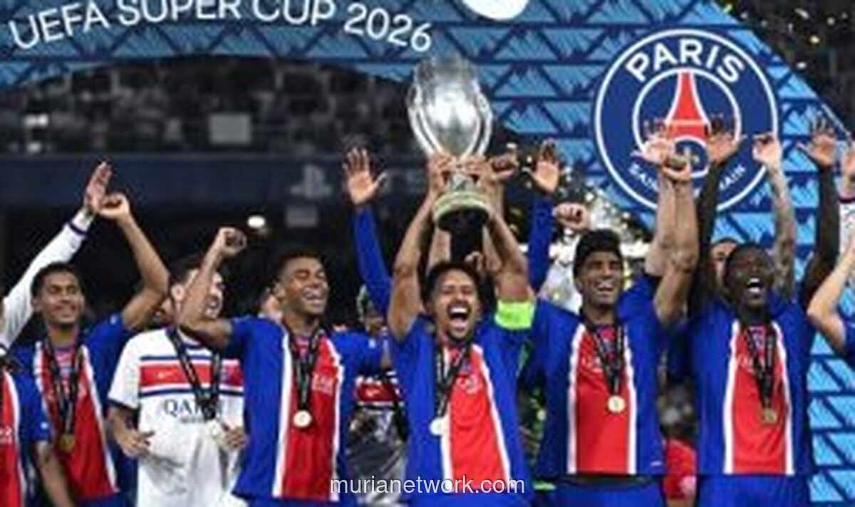 PSG Juarai Piala Super Eropa 2026 Usai Kalahkan Aston Villa 2-1