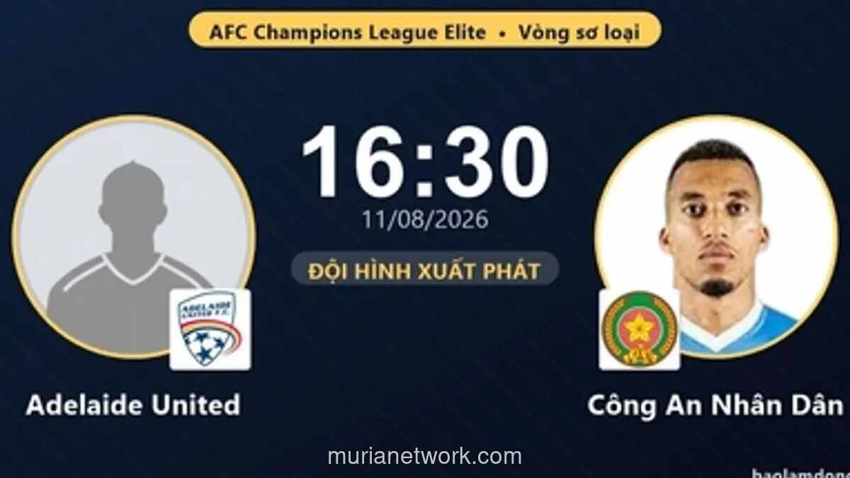 Public Security dan Adelaide United Beradu di Laga Penentu Kualifikasi ACL Elite