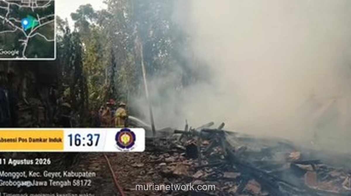 Puntung Rokok Anak Diduga Jadi Penyebab Kebakaran Rumah di Grobogan, Ibu Tewas