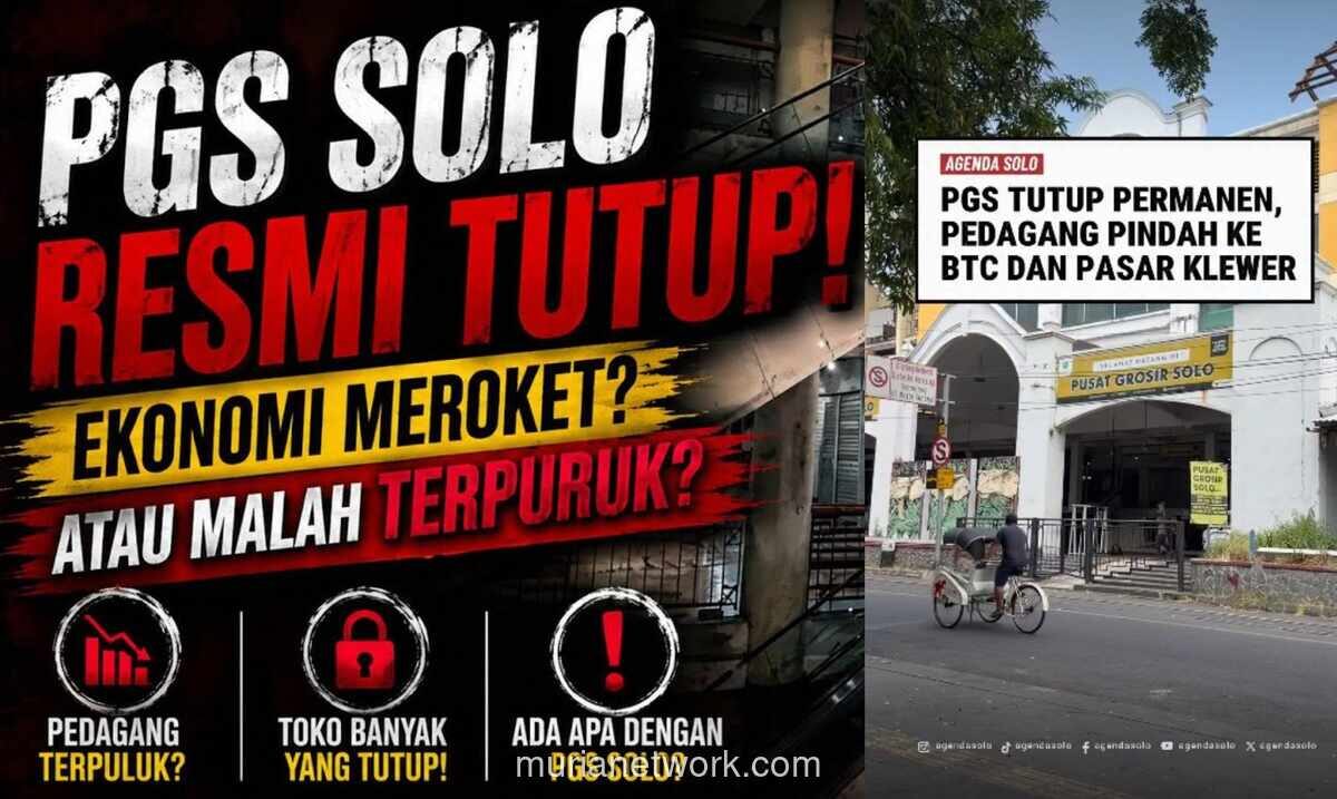 Pusat Grosir Solo Tutup Permanen, Ribuan Pekerja Terdampak