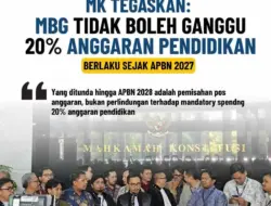 MK Tegaskan APBN 2027 Tak Boleh Pakai Anggaran Pendidikan untuk MBG