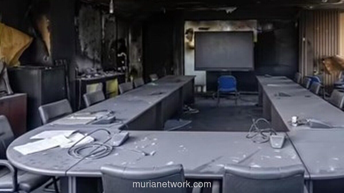 Sakit Hati Difoto Diam-diam, Pria Bakar Ruang Rapat Kantor Diskominfo Kukar